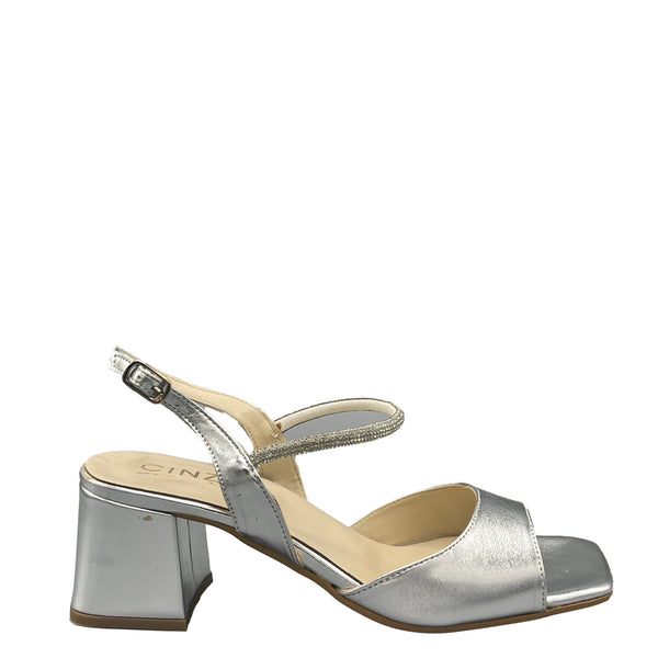 Cinzia Soft Laminato Strass - NB65092 - Argento