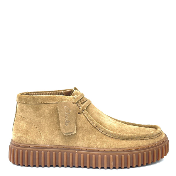 Clarks Torhill Hi - Dark Sand Suede
