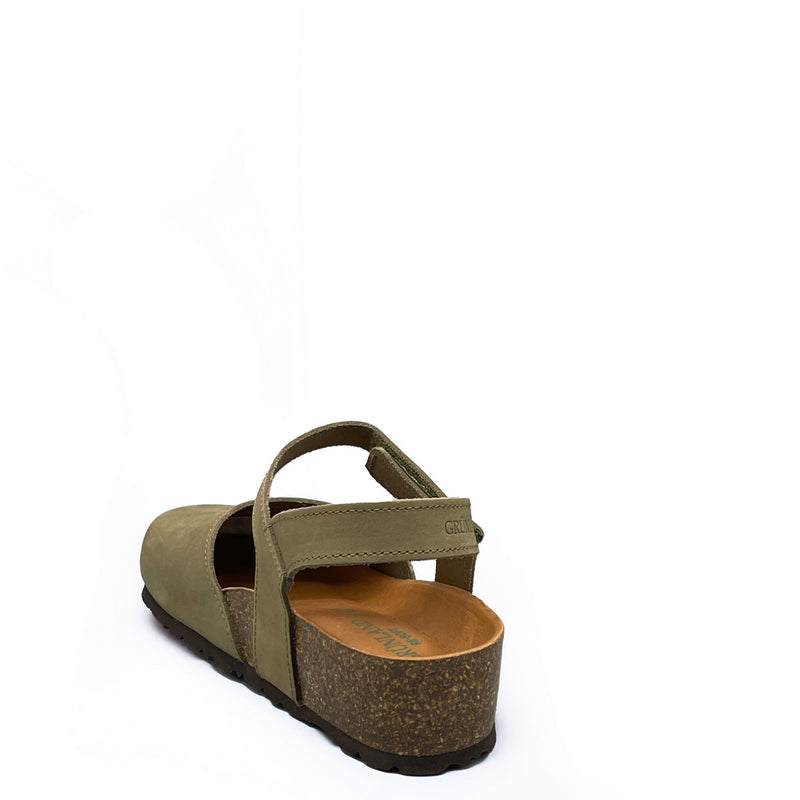 Sandalo Grunland Sapp In Pelle | Chiusura A Strappo, Suola In Gomma - Colore Cuoio - Foto 7